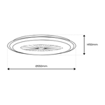 Plafoniera LED ARIA GOLD 38W z wentylatorem