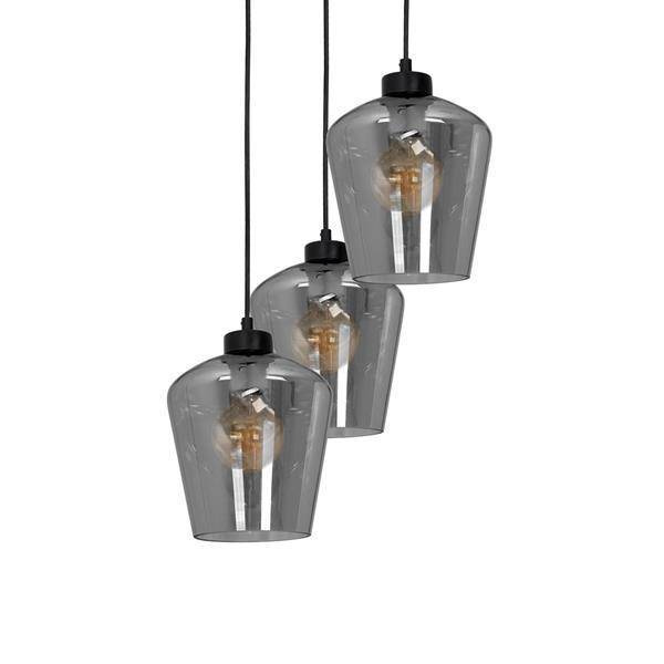 Nowoczesna lampa wisząca koło SANTIAGO SMOKED MLP6612