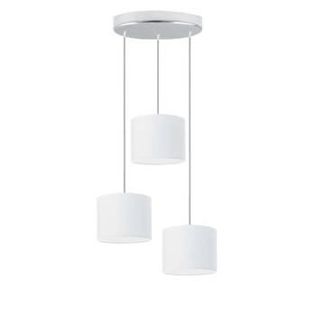 Lampa wisząca do pokoju dziecięcego białe abażury Cukierkowy Cylinderek