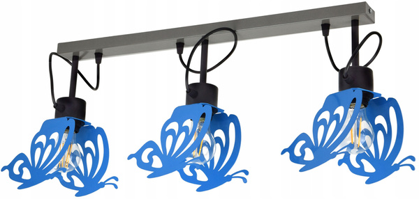 Lampa sufitowa do pokoju dziecięcego w stylu loft Motyl Listwa 3