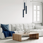 Lampa wisząca JOKER, MLP8920, niebieski/złoty, 3x8W GU10