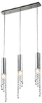 Lampa wisząca 3xGU10 chrom +LED 3x3W Duero 33-25272