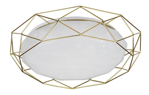 Plafon LED 24W 43cm 3000K złoty SVEN 98-66312