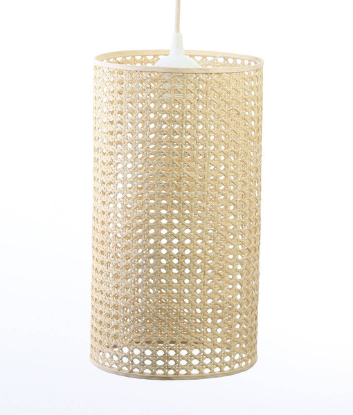Lampa w stylu Boho Rotang z naturalnego ratanu- średnica 25 cm 