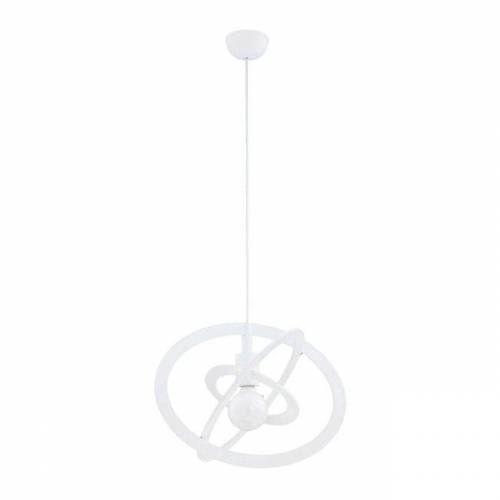 Lampa dziecięca wisząca  do pokoju dziecka GRADI ELIPSE WHITE E27 wys. 90cm | biały