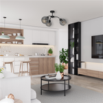 Lampa sufitowa żyrandol SOFIA SMOKED MLP6594