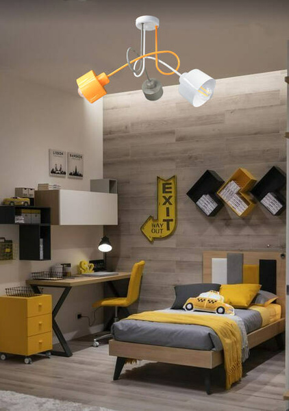 Lampa sufitowa do pokoju młodzieżowego Zakręcony Kubeczek 3xE27 Led 