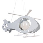 Lampa sufitowa do pokoju dziecka Helikopter szary 1xE27 Led 