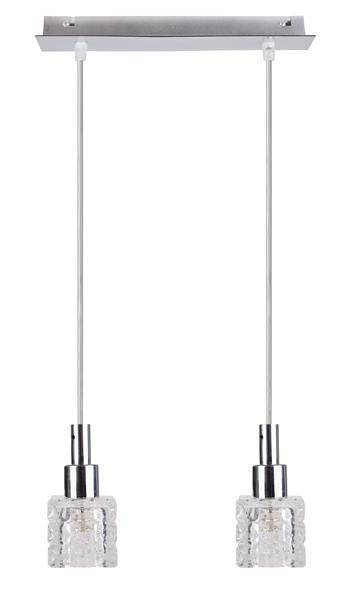 Lampa sufitowa32-05922 Rubik 2X40 G9chrom kryształ