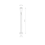 Lampa ogrodowa słupek OTTAWA 100cm