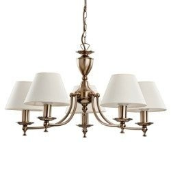 Żyrandol klasyczny SOFIA patyna/biały śr. 63cm