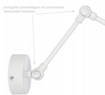 Lampa ścienna do pokoju dziecięcego regulowana w gwiazdki Kula 1xE27