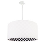 Lampa wisząca do pokoju dziecięcego szachownica średnica 40 cm