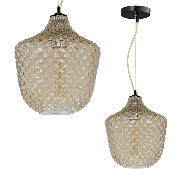 Lampa wisząca ORLANDO bursztynowy ML5550