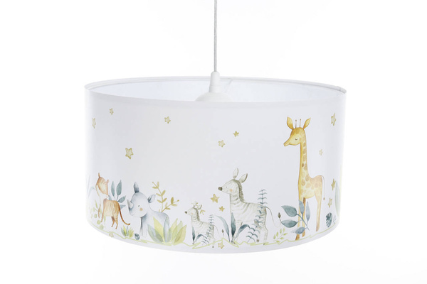 Lampa sufitowa do pokoju dziecka z motywem leśnym Wesołe Safari 50 cm