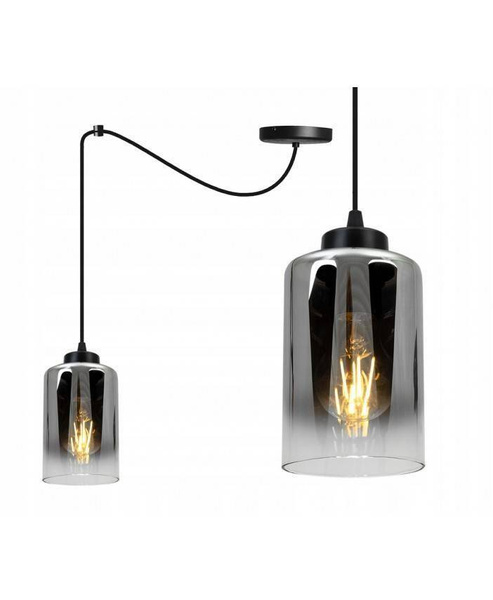 Nowoczesna Regulowana Lampa ze Szklanym Kloszem Loftowa