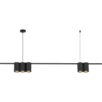 Lampa wisząca (listwa) GENESIS BLACK 5xGU10