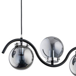 Nowoczesna lampa wisząca KORDA CHROM OP. 3 PŁ