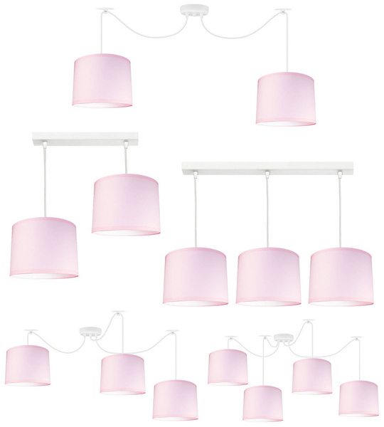 Lampa ścienna dla dziewczynki różowa Pink Fala 1xE27