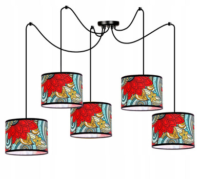 Nowoczesna lampa typu pająk Reggae Spyder 5