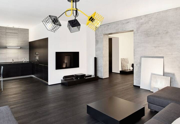 Lampa sufitowa do pokoju dziecka niebieska Edison Koszyk Kwadrat 3