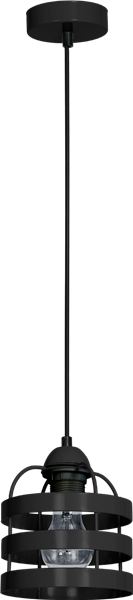 Lampa wisząca LARS BLACK 1xE27 MLP798