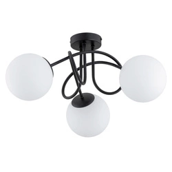 Lampa sufitowa ALFA BANKO CZARNO-BIAŁA 3xE14 50cm | 62364