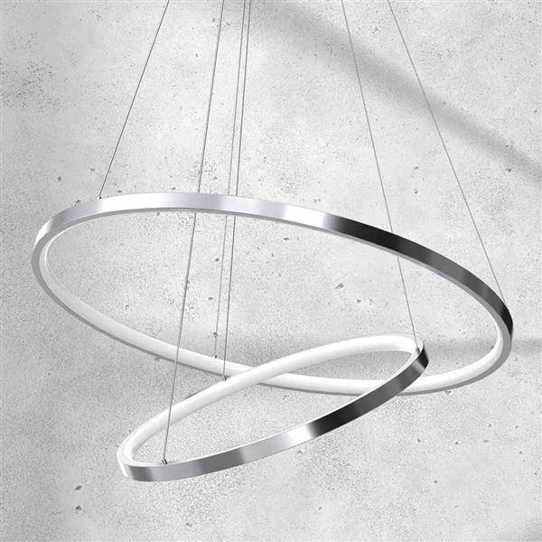 Designerska lampa wisząca ROTONDA CHROME 51W LED | Chrom