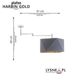 Nowoczesny plafon HARBIN GOLD