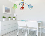 Nowoczesna lampa sufitowa do pokoju dziecka kolorowa Edison Koszyk 3