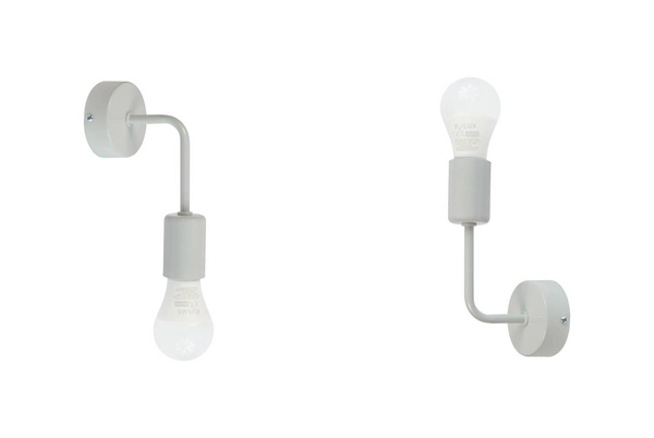  Lampa ścienna kinkiet do pokoju dziecka szary w stylu loft Vanessa 1xE27