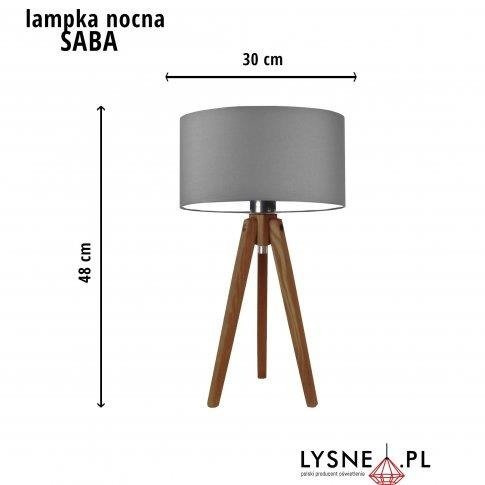 Lampka stołowa dla dzieci musztardowy klosz