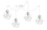 Nowoczesna czarna lampa wisząca pająk druciak mały Diamond 4