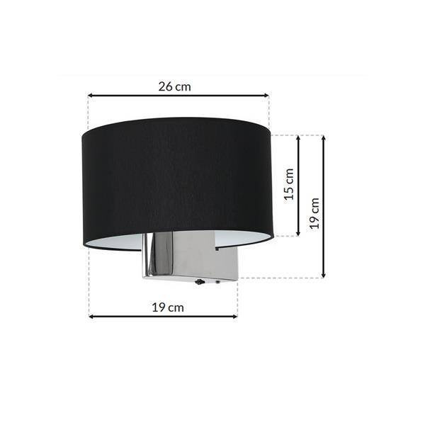 Kinkiet CASINO BLACK/CHROME 1xE27 ML6377