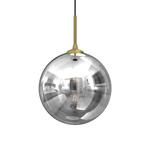 Stylowa lampa wisząca REFLEX fi 25 MLP8414, czarny/złoty, 1x60W E27