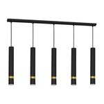 Lampa wisząca JOKER BLACK/GOLD 5xGU10