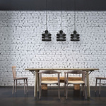 Lampa wisząca listwa LARS BLACK 3xE27
