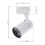 Lampa Sufitowa TRACK LIGHT 12W LED White 4000K ML3915