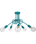 Lampa do pokoju dziecięcego czerwona w stylu loft  Edison 5