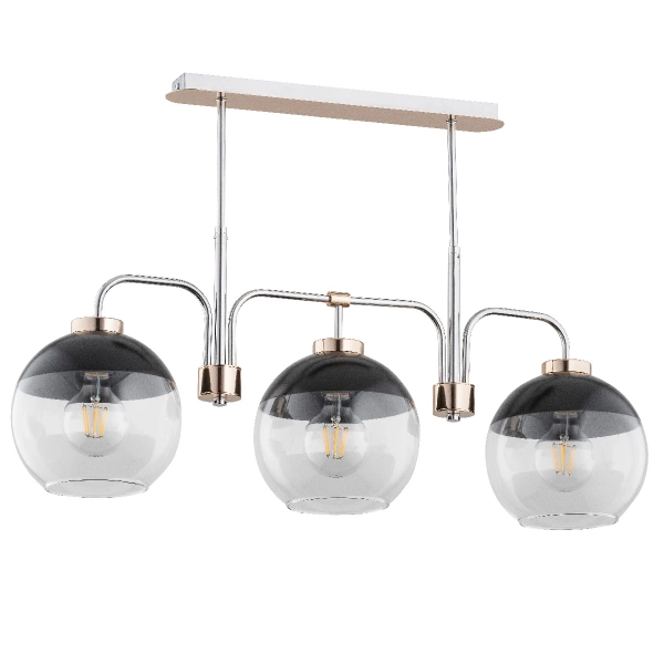 Lampa sufitowa ALFA ALMARY CHROM 3xE27 20cm | 62199