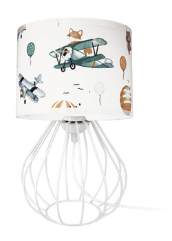 Lampka nocna do pokoju dziecięcego z motywem samolotu