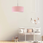 Lampa wisząca do pokoju dziewczynki różowa Tęczowy Cylinder 1xE27