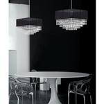 Lampa kwadrat crystal MODENA I 31cm