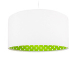 Lampa do pokoju dziecięcego grochy na zielonym tle 60 cm