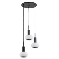 Lampa wisząca ALFA ZEBRA CZARNO-BIAŁA 3xE14 40cm | 62310