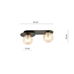 PLAZA 2 BLACK/MIODOWY