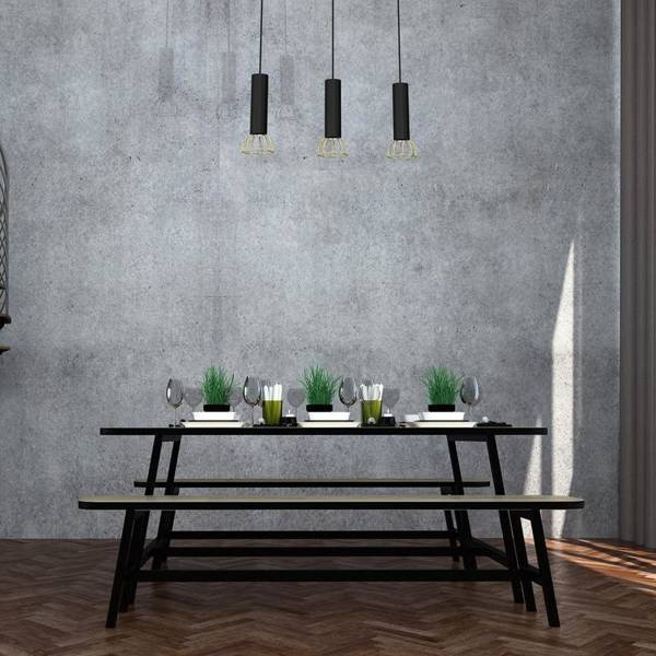 Lampa wisząca DANTE, MLP7249, czarny/złoty, 3x8W LED GU10