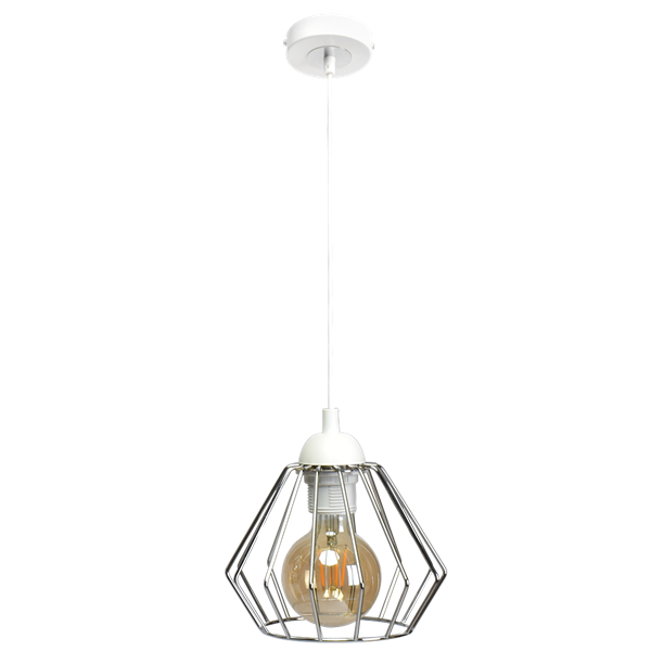 INDUSTRIALNA lampa wisząca NORMAN WHITE 1xE27 MLP6260