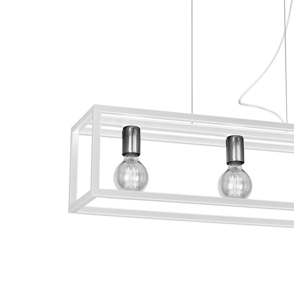 Lampa wisząca CAGE WHITE 3xE27 w nowoczesnym stylu