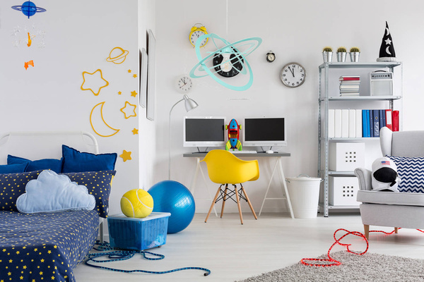 Lampa sufitowa dla dziecka  turkusowa pastelowa Sferis 1xE27 Led 